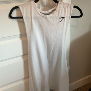 Gymshark Critical Drop White Tank XL